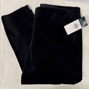 Lauren Ralph Lauren Black Velvet Pants Size 12